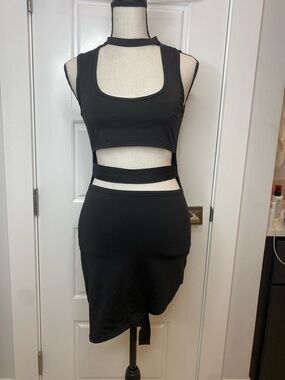 Black Cutout Bodycon Dress